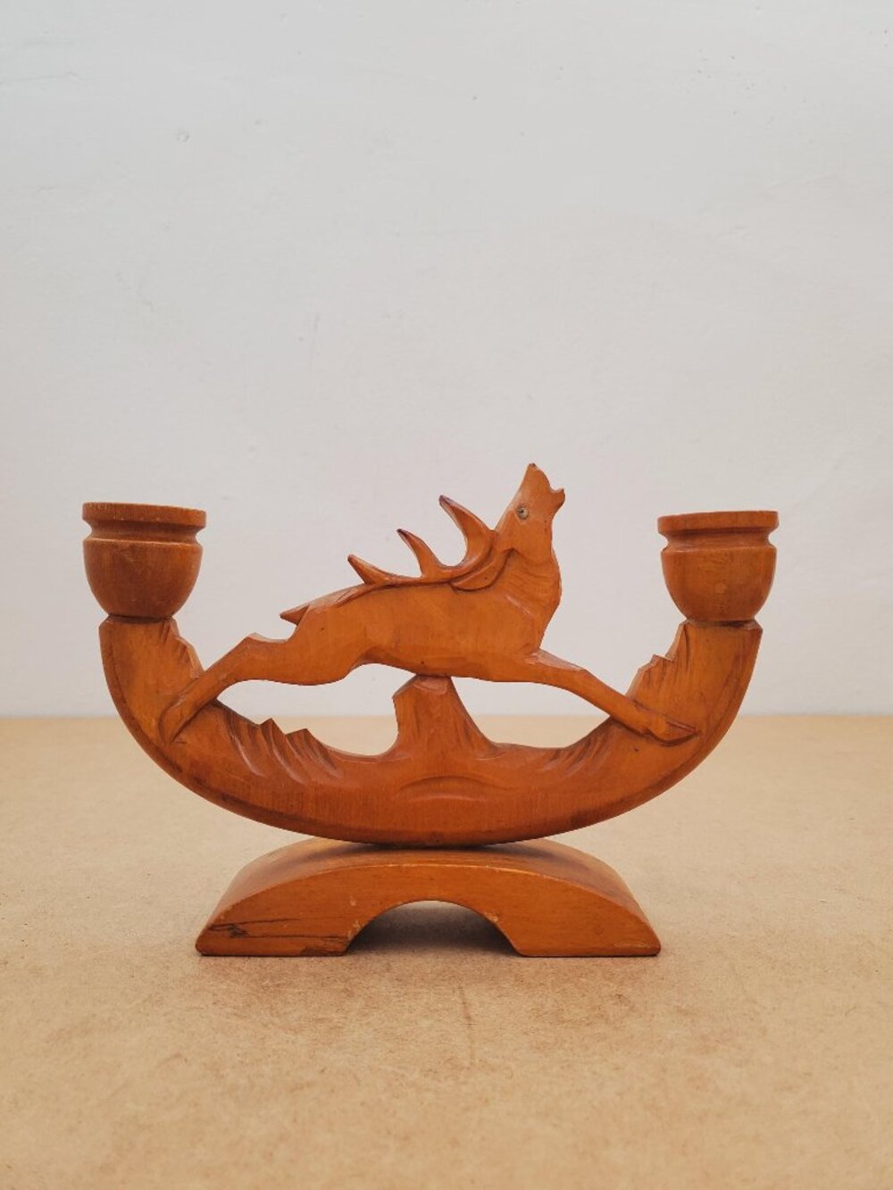 Beautiful deer candle holder, candle stick ,vintage candle holder, German candle